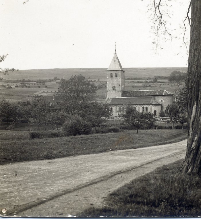Côte et église de Lorry début 20e siècle